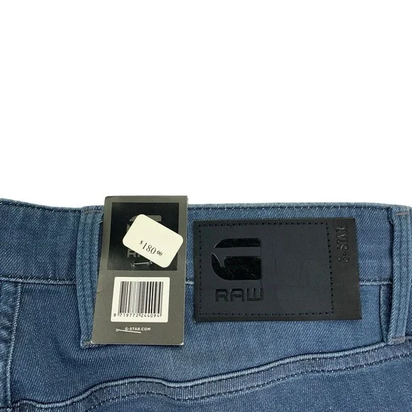 G-Star Raw Mens Revend FWD Skinny Fit Jeans Light Blue 34x32 Skinny
